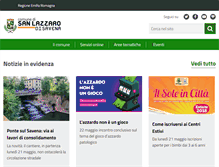 Tablet Screenshot of comune.sanlazzaro.bo.it